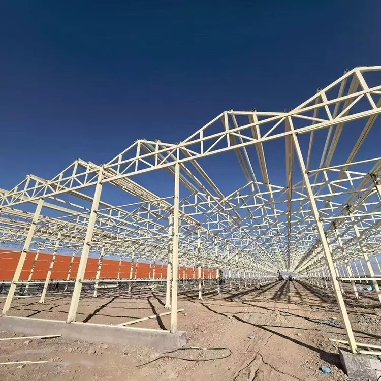 గాల్వనైజ్డ్ స్టీల్ గ్రీన్హౌస్ ఫ్రేమ్